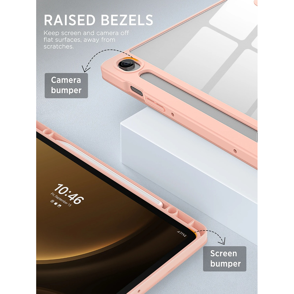 Moko Case Para Galaxy Tab S10 Lite 10.9 X400 (2025) Rose 4