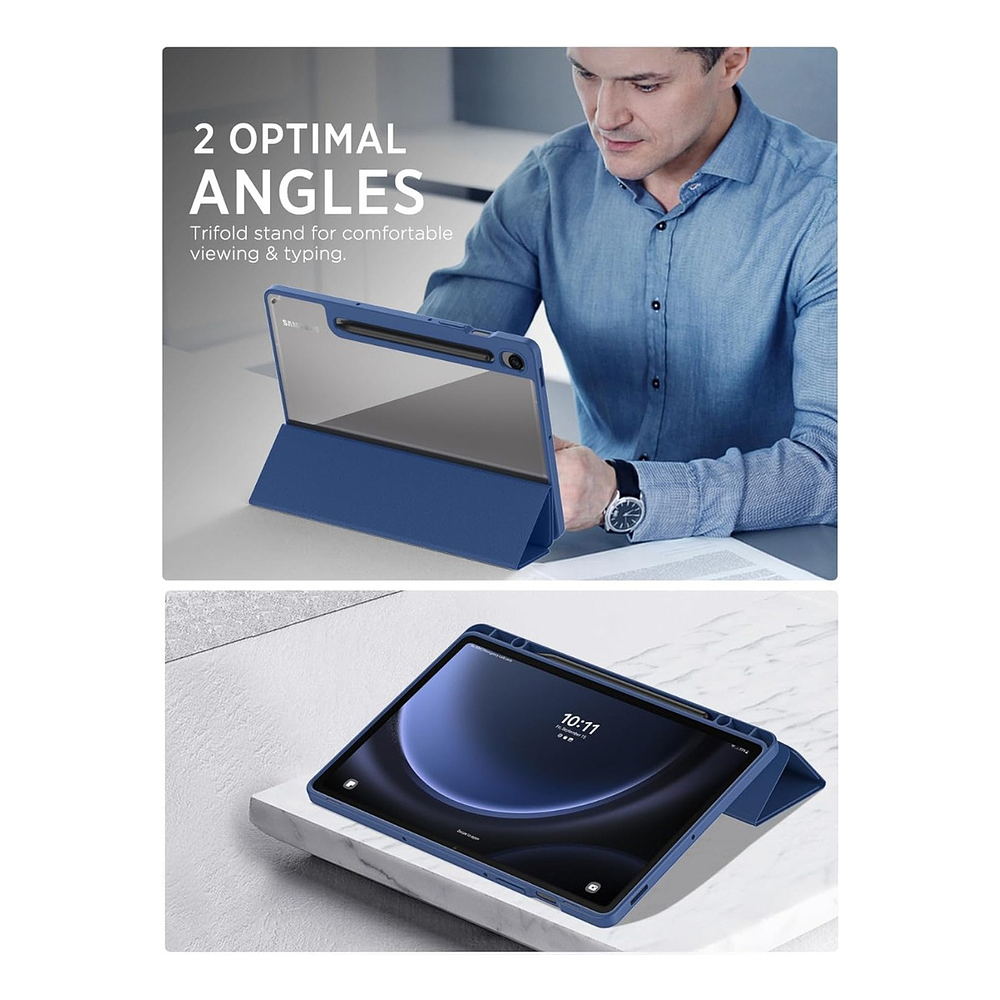 Moko Case Para Galaxy Tab S10 Lite 10.9 X400 (2025) Navy 6