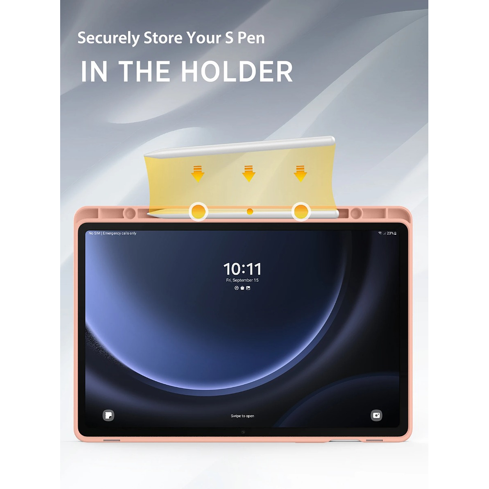 Moko Case Para Galaxy Tab S10 Lite 10.9 X400 (2025) Rose 6