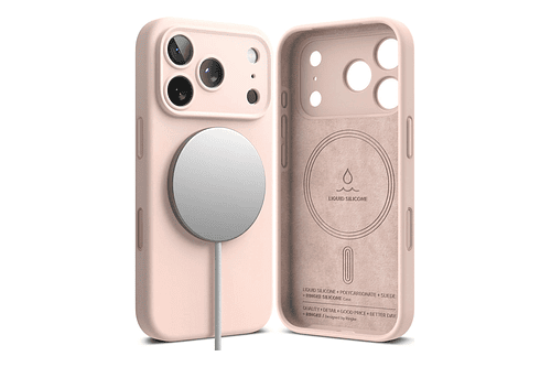 Case Ringke Silicone Magsafe Para Iphone 17 Pro 6.3 Pink Sand