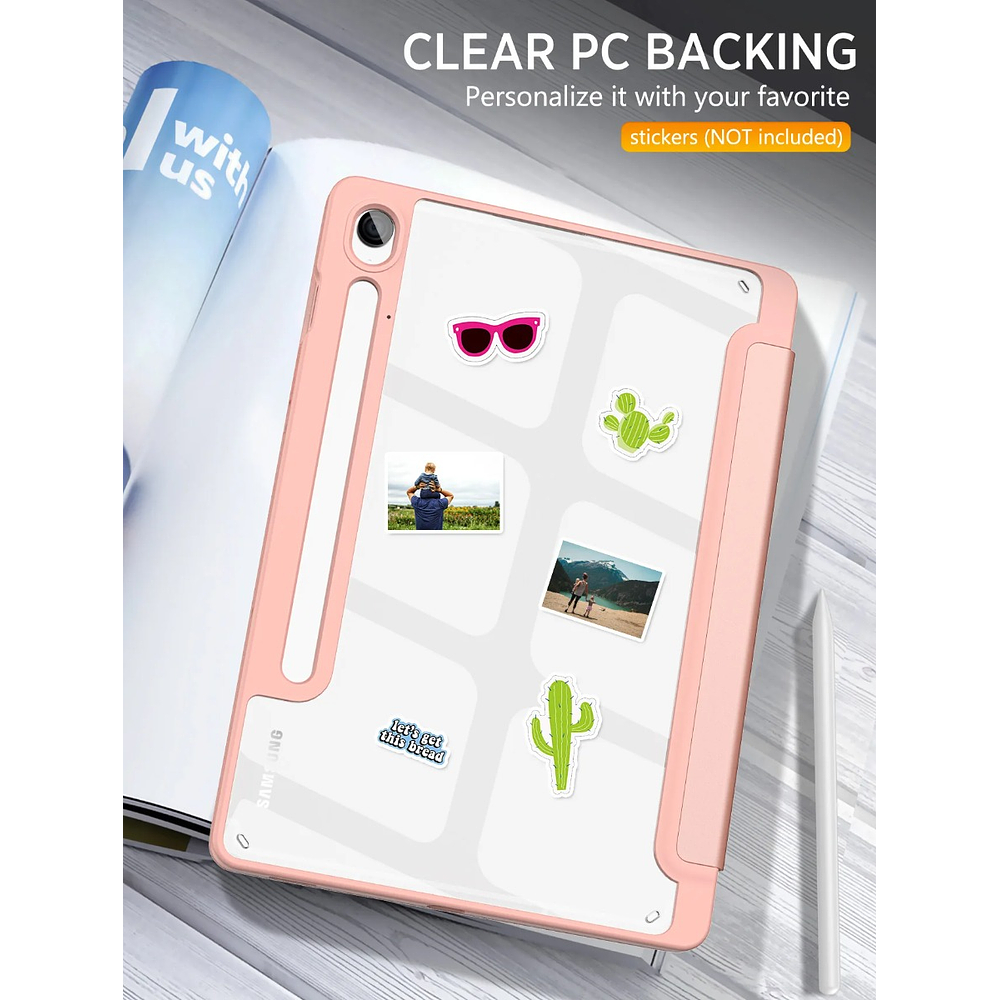 Moko Case Para Galaxy Tab S10 Lite 10.9 X400 (2025) Rose 8