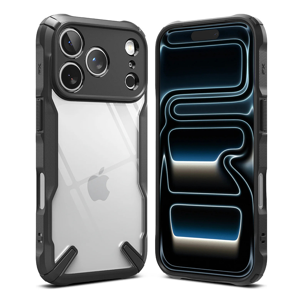 Case Ringke Fusion X Para Iphone 17 Pro 6.3 Black Negro 1