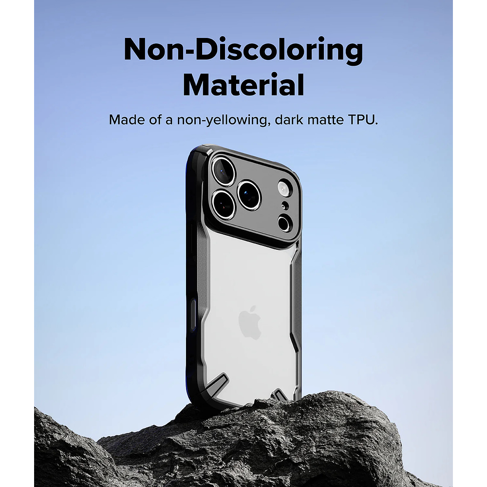 Case Ringke Fusion X Para Iphone 17 Pro 6.3 Black Negro 3