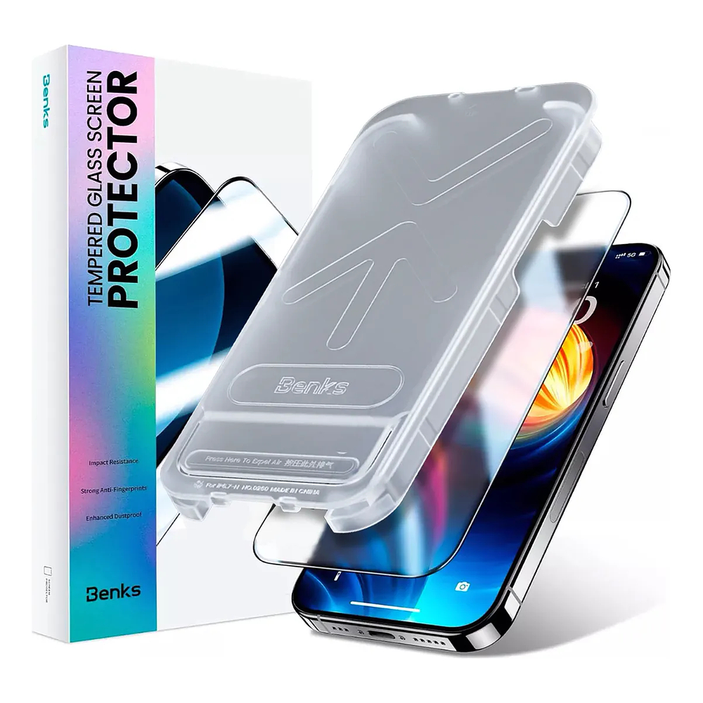 Mica De Vidrio Mate Benks Joytouch Para Iphone 17 Air 6.5 1