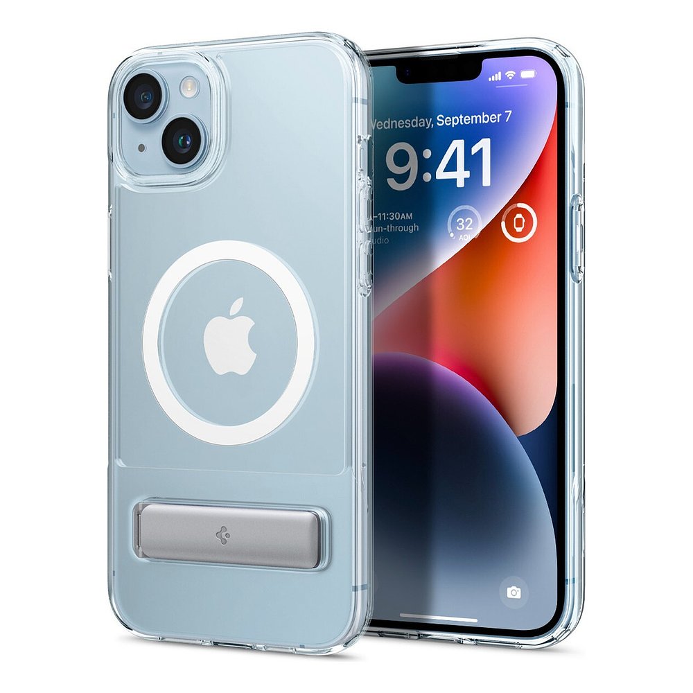 Case Spigen Slim Armor S Para Iphone 15 Normal 6.1 Con Apoyo 1