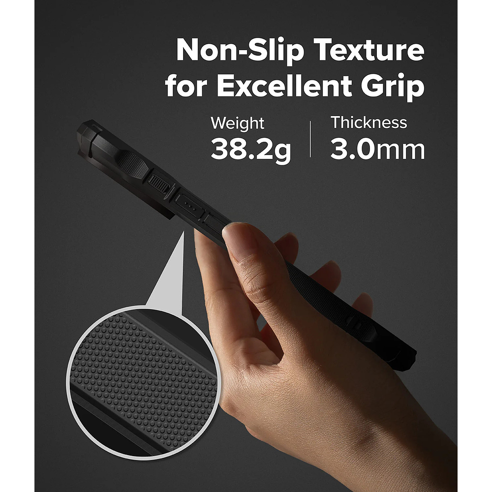 Case Ringke Fusion X Para Iphone 17 Pro 6.3 Black Negro 5