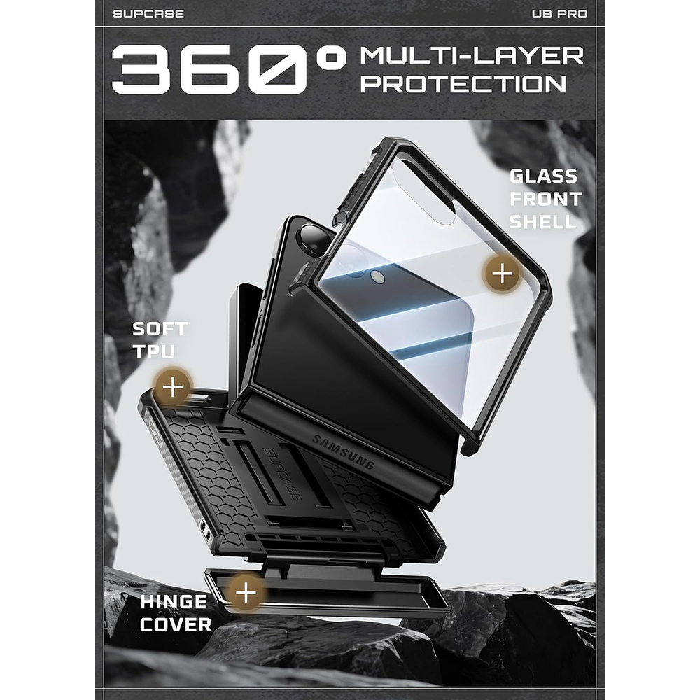 Case Supcase Para Galaxy Z Flip 7 Flip7 Protector 360° 2024  3