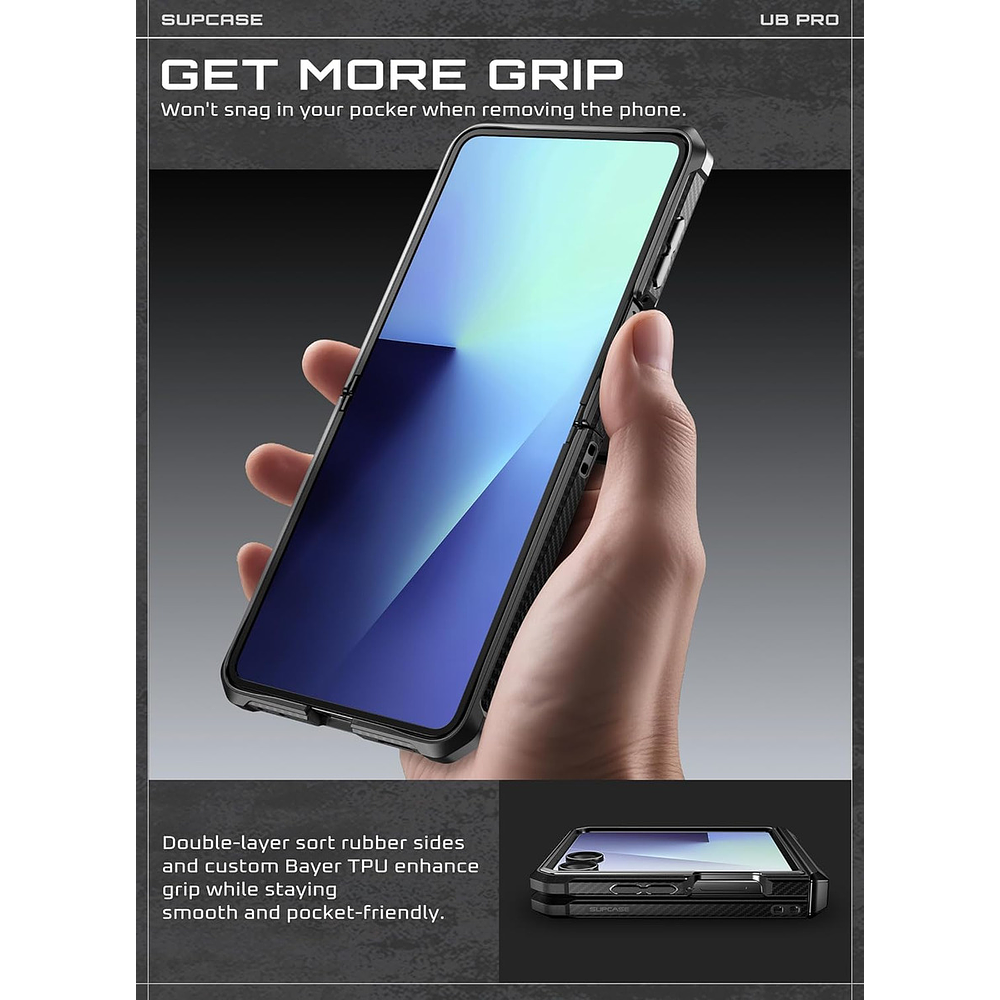 Case Supcase Para Galaxy Z Flip 7 Flip7 Protector 360° 2024  4