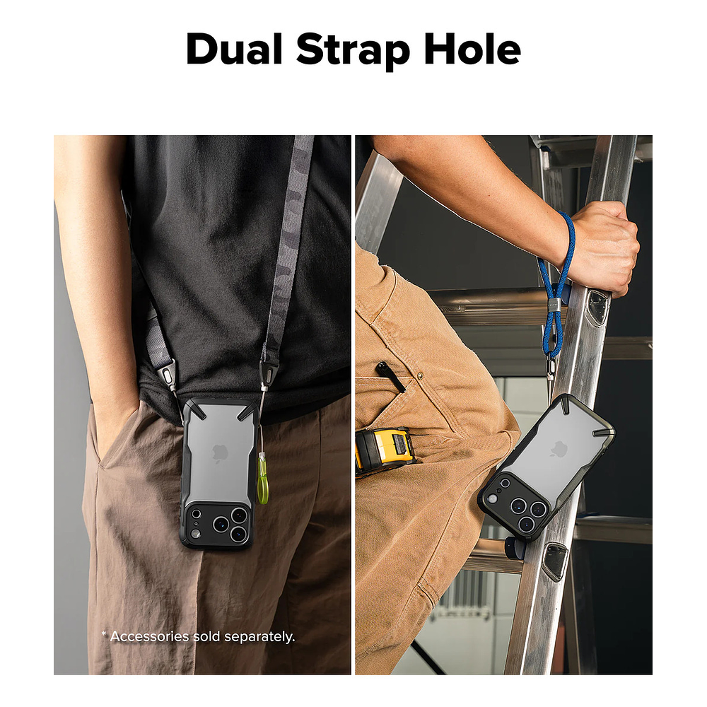 Case Ringke Fusion X Para Iphone 17 Pro 6.3 Black Negro 9