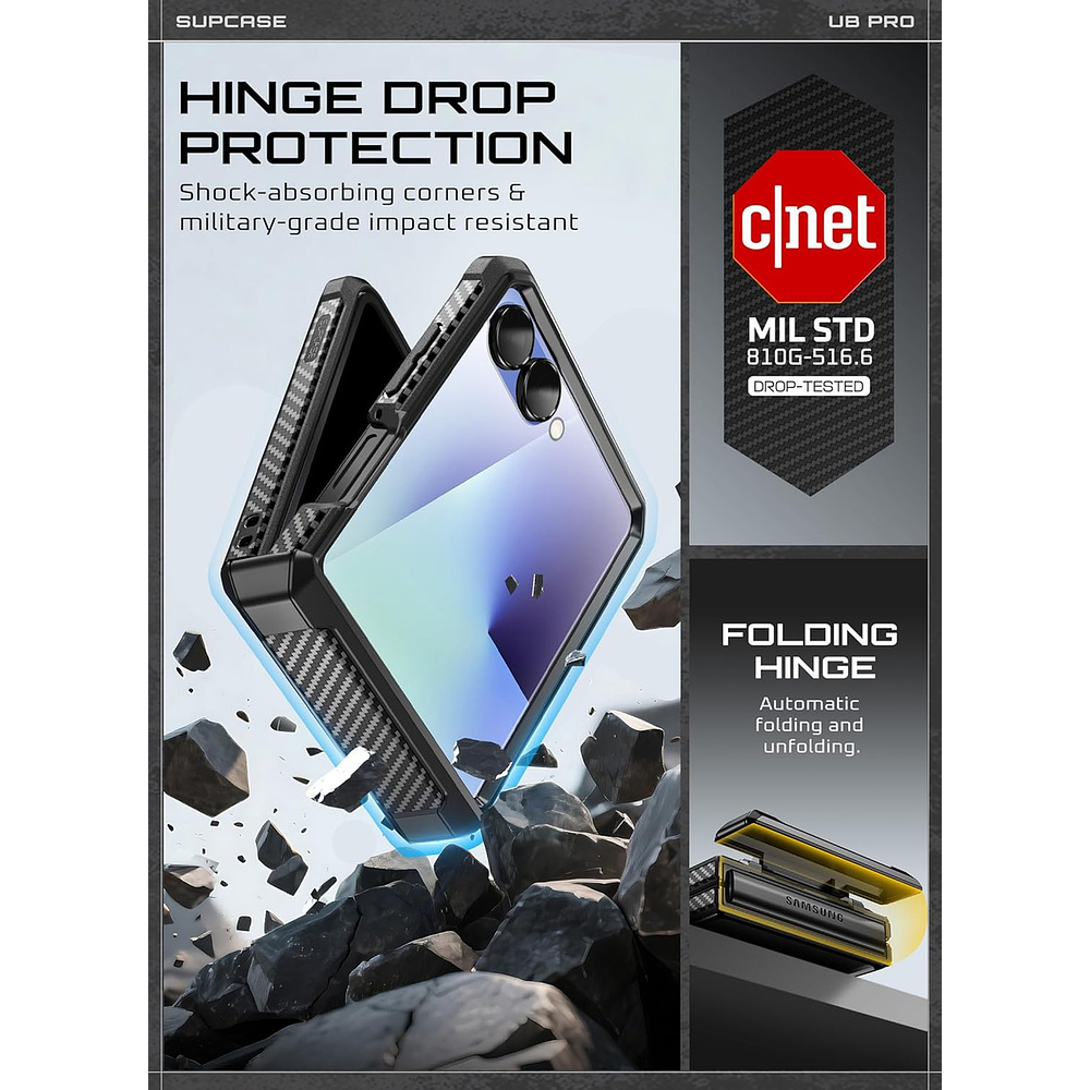 Case Supcase Para Galaxy Z Flip 7 Flip7 Protector 360° 2024  6