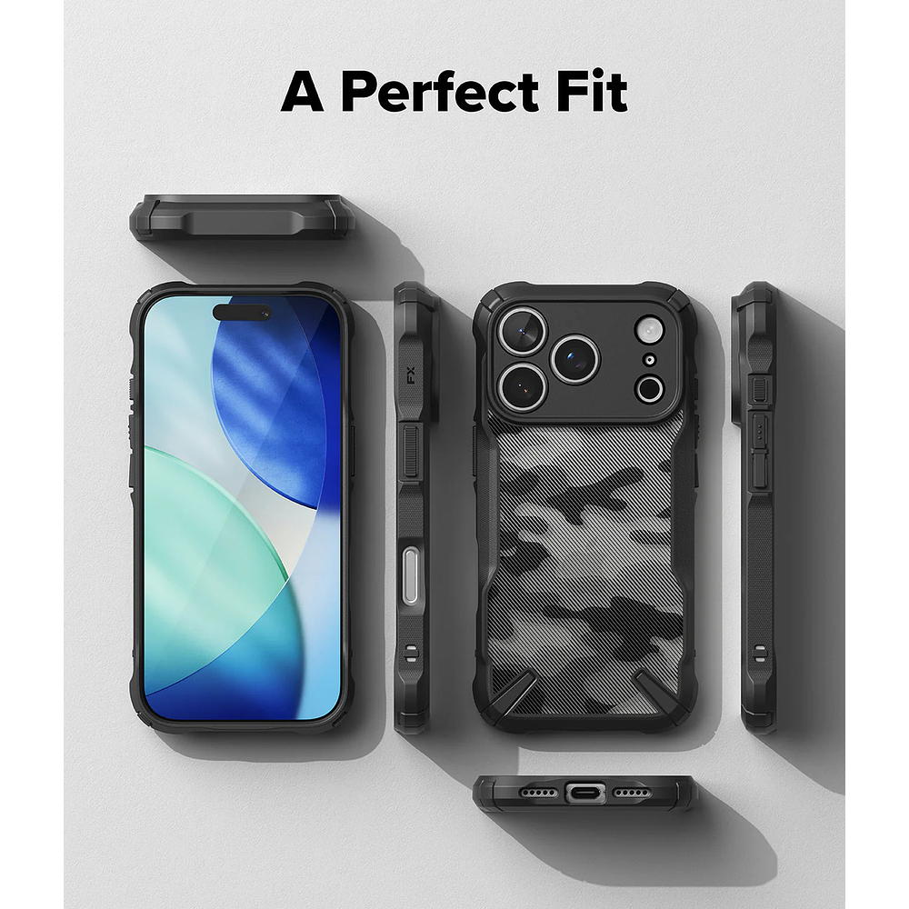 Case Ringke Fusion X Para Iphone 17 Pro 6.3 Camo 9