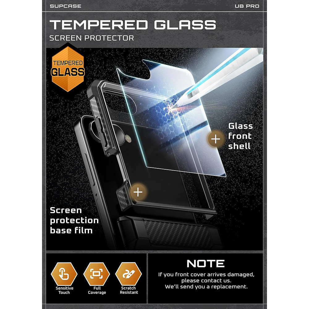 Case Supcase Para Galaxy Z Flip 7 Flip7 Protector 360° 2024  8