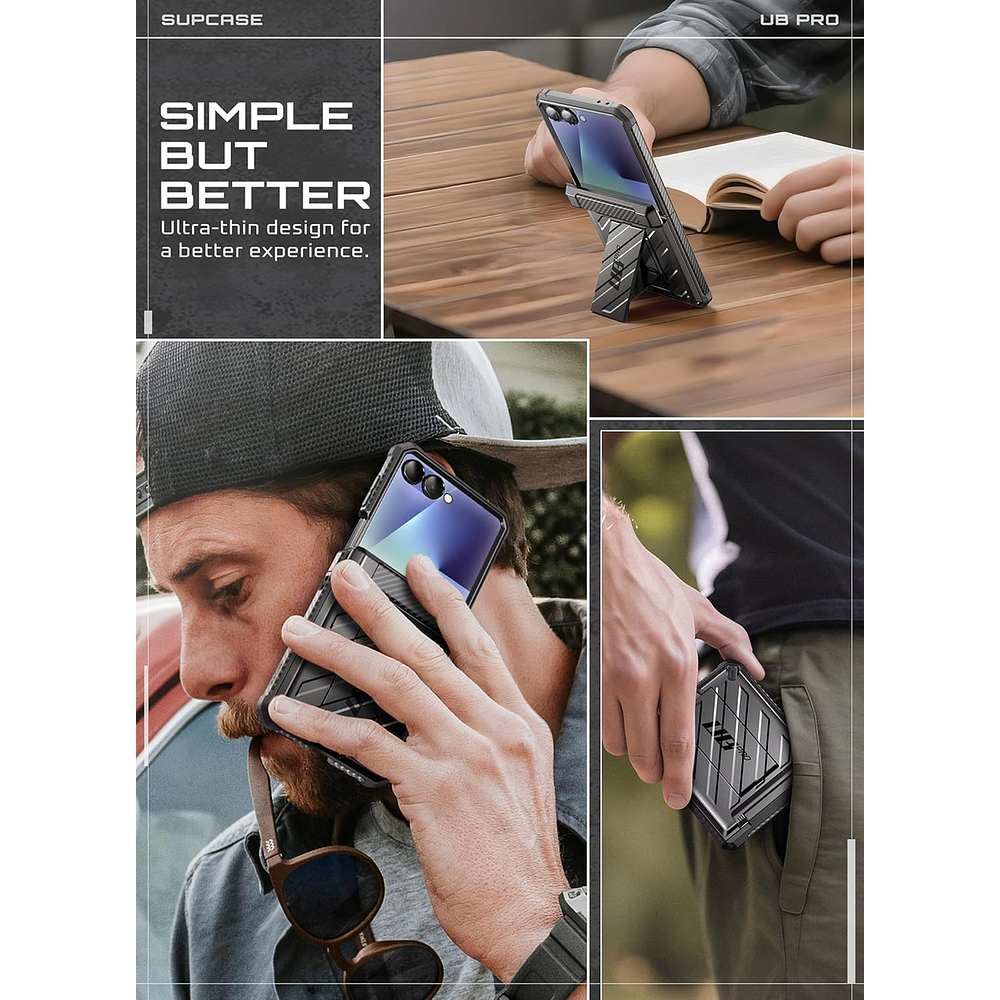 Case Supcase Para Galaxy Z Flip 7 Flip7 Protector 360° 2024  9