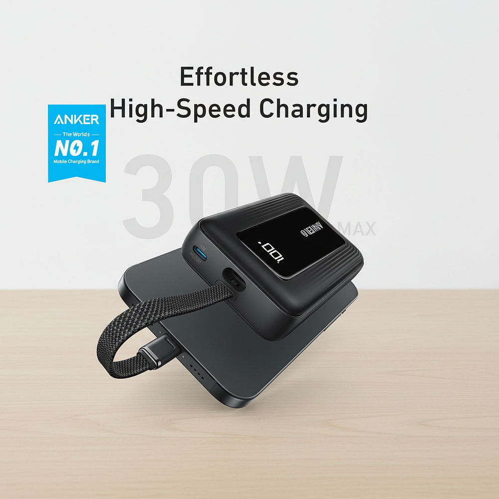 Anker Batería Externa 30w 20000 iPad Pro 11 M4 A2836 A2837 3