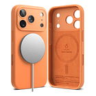 Case Ringke Silicone Magsafe Para Iphone 17 Pro 6.3 Tangerine 1