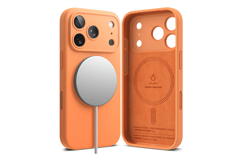 Case Ringke Silicone Magsafe Para Iphone 17 Pro 6.3 Tangerine