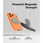 Case Ringke Silicone Magsafe Para Iphone 17 Pro 6.3 Tangerine 5
