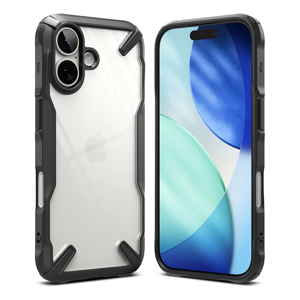 Case Ringke Fusion X Para Iphone 17 Normal 6.3 Black Negro 1