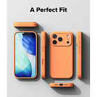 Case Ringke Silicone Magsafe Para Iphone 17 Pro 6.3 Tangerine 6