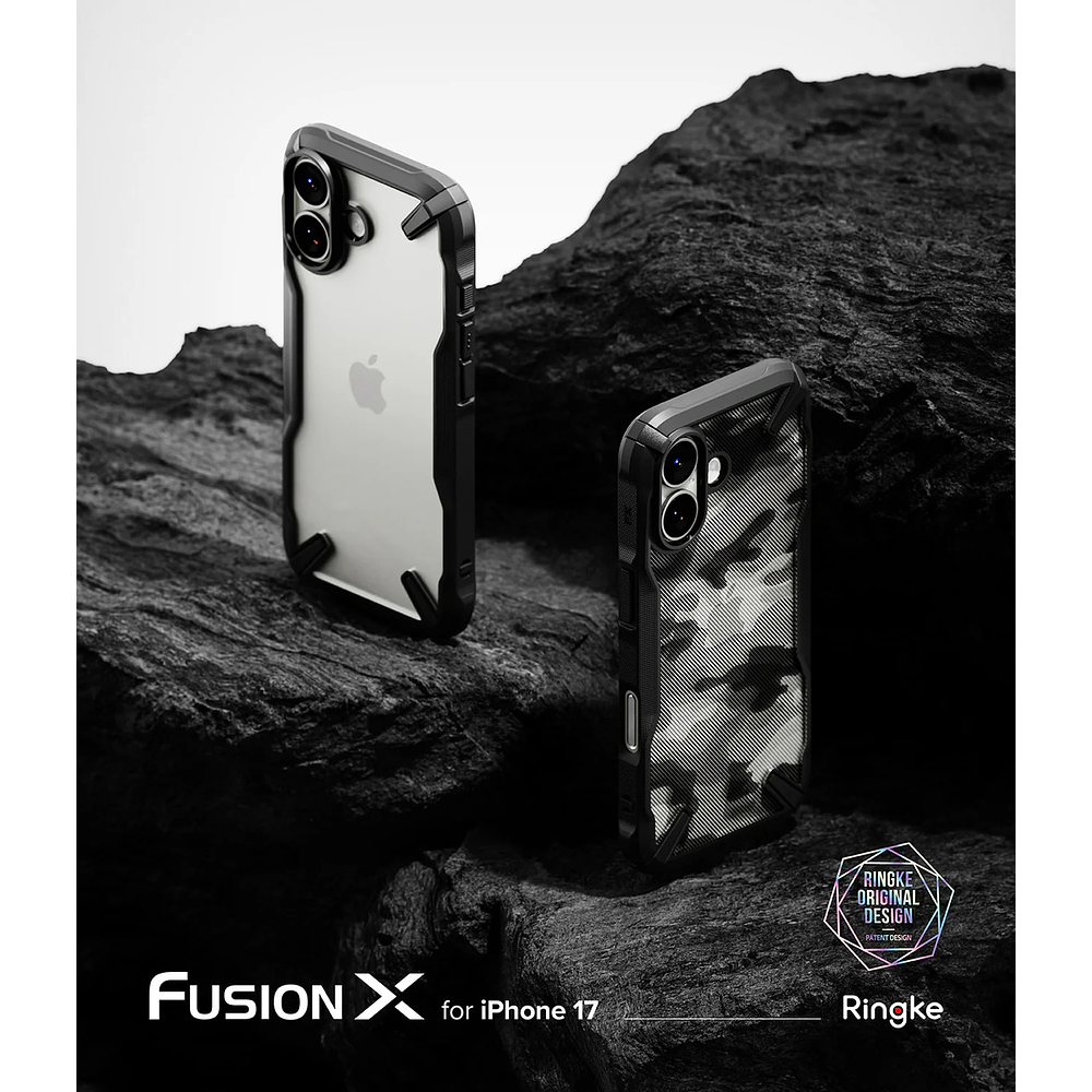 Case Ringke Fusion X Para Iphone 17 Normal 6.3 Camo 2