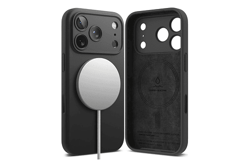 Case Ringke Silicone Magsafe Para Iphone 17 Pro 6.3 Negro
