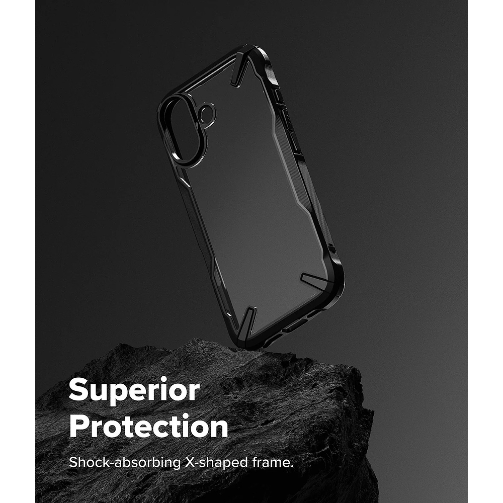 Case Ringke Fusion X Para Iphone 17 Normal 6.3 Black Negro 3