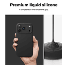 Case Ringke Silicone Magsafe Para Iphone 17 Pro 6.3 Negro 2