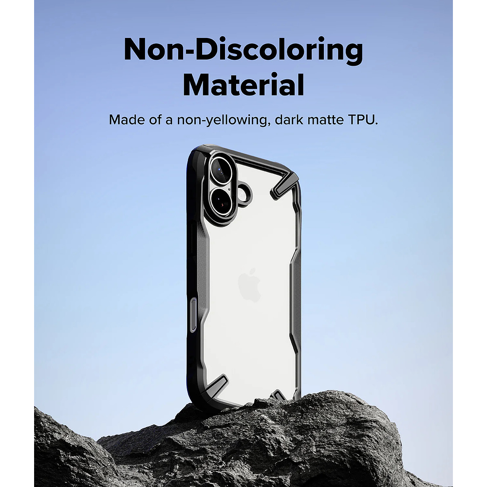 Case Ringke Fusion X Para Iphone 17 Normal 6.3 Black Negro 4