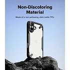 Case Ringke Fusion X Para Iphone 17 Normal 6.3 Black Negro 4