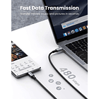 Cable Ugreen Usb-c 100w 2m Para Galaxy Tab S10 Lite X400 8