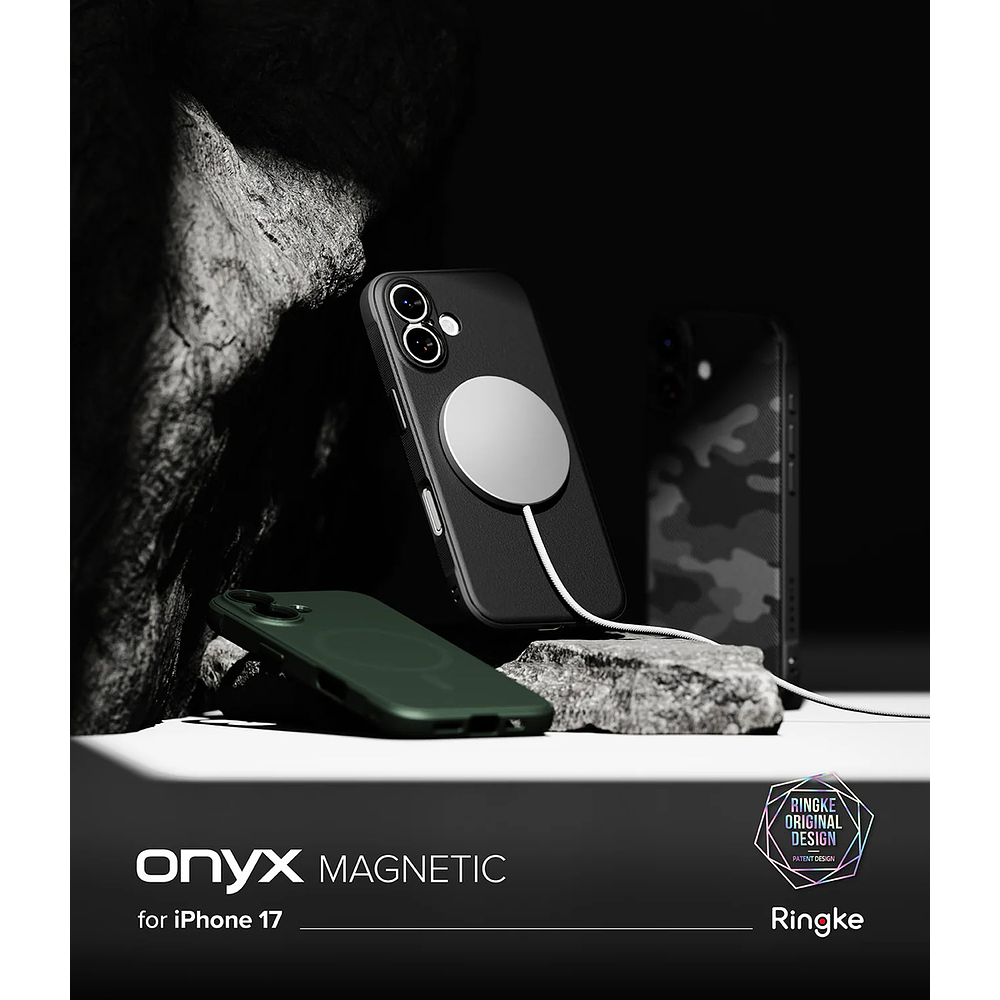 Case Delgado Ringke Onyx Magsafe Para Iphone 17 Normal 6.3  2