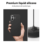 Case Ringke Silicone Magsafe Para Iphone 17 Normal 6.3 Negro 4