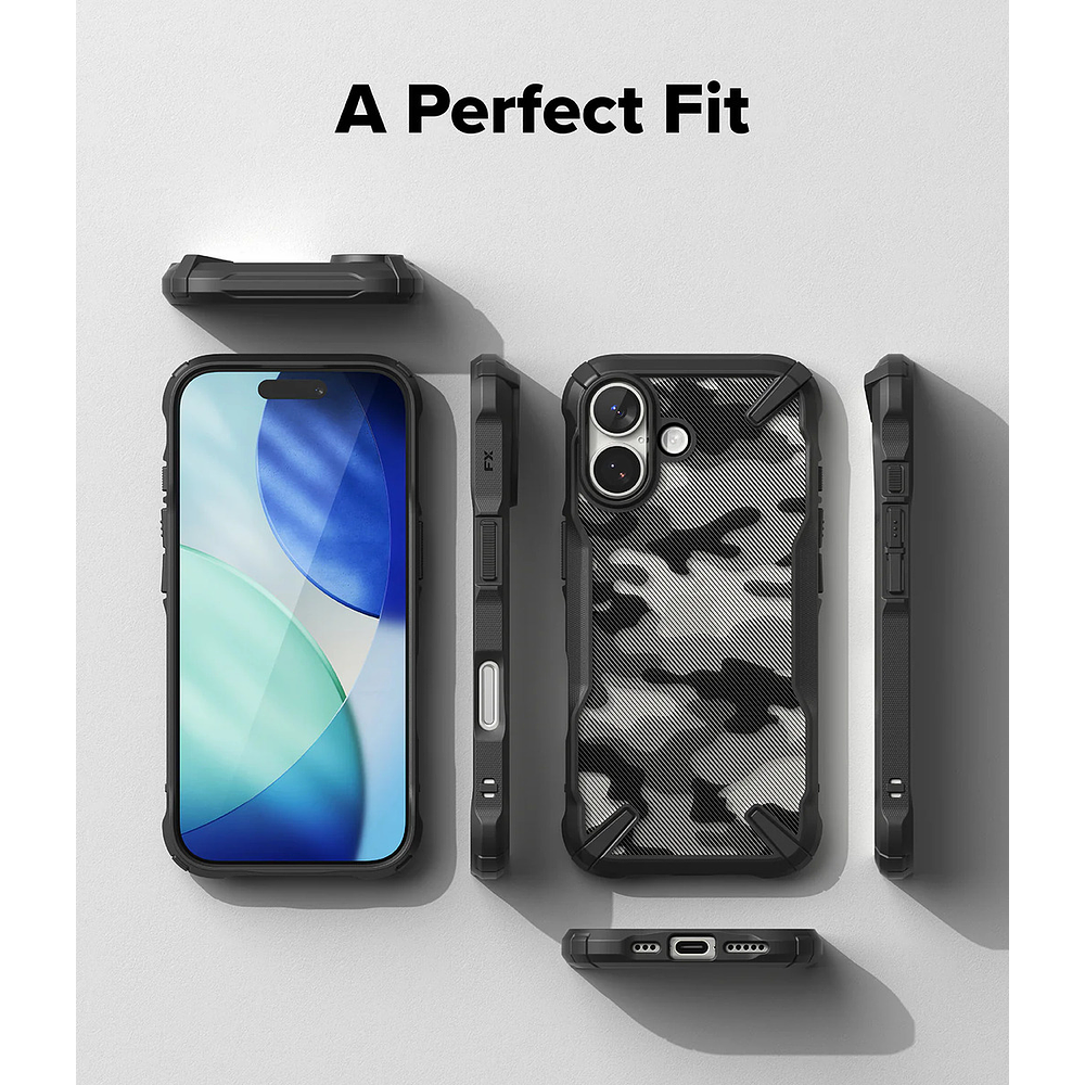 Case Ringke Fusion X Para Iphone 17 Normal 6.3 Camo 7