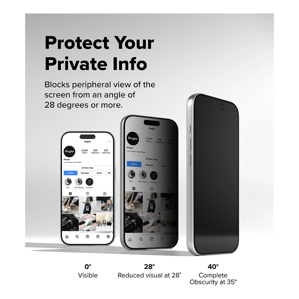 Mica Antiespía Ringke Easy Slide Iphone 17 Pro Max 6.9 2pc 6