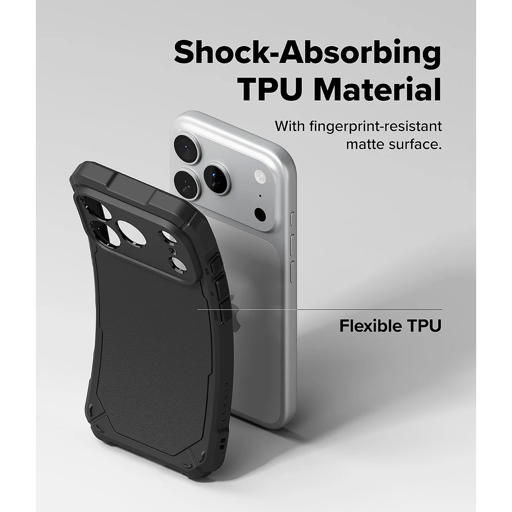 Case Ringke Rugged Gear Magsafe Para Iphone 17 Pro 6.3 Negro 5