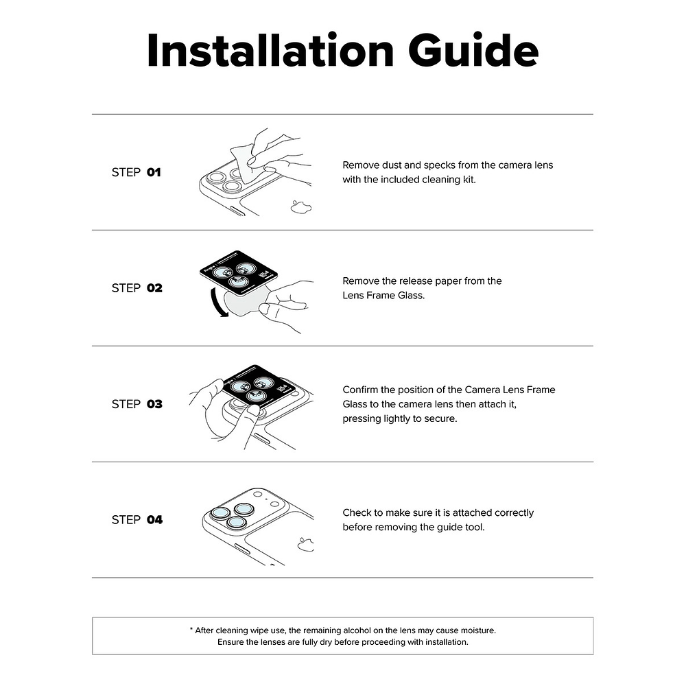 Mica Protector Cámara Ringke Frame Para Iphone 17 Pro Max 6.9 2pc 9
