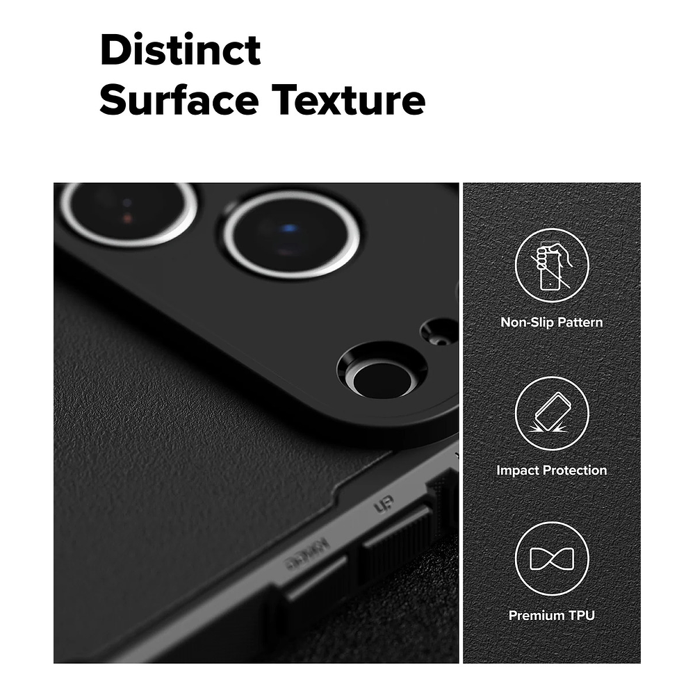 Case Ringke Rugged Gear Magsafe Para Iphone 17 Pro 6.3 Negro 7