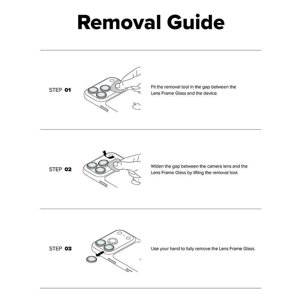 Mica Protector Cámara Ringke Frame Iphone 17 Normal 6.3 2pcs 10