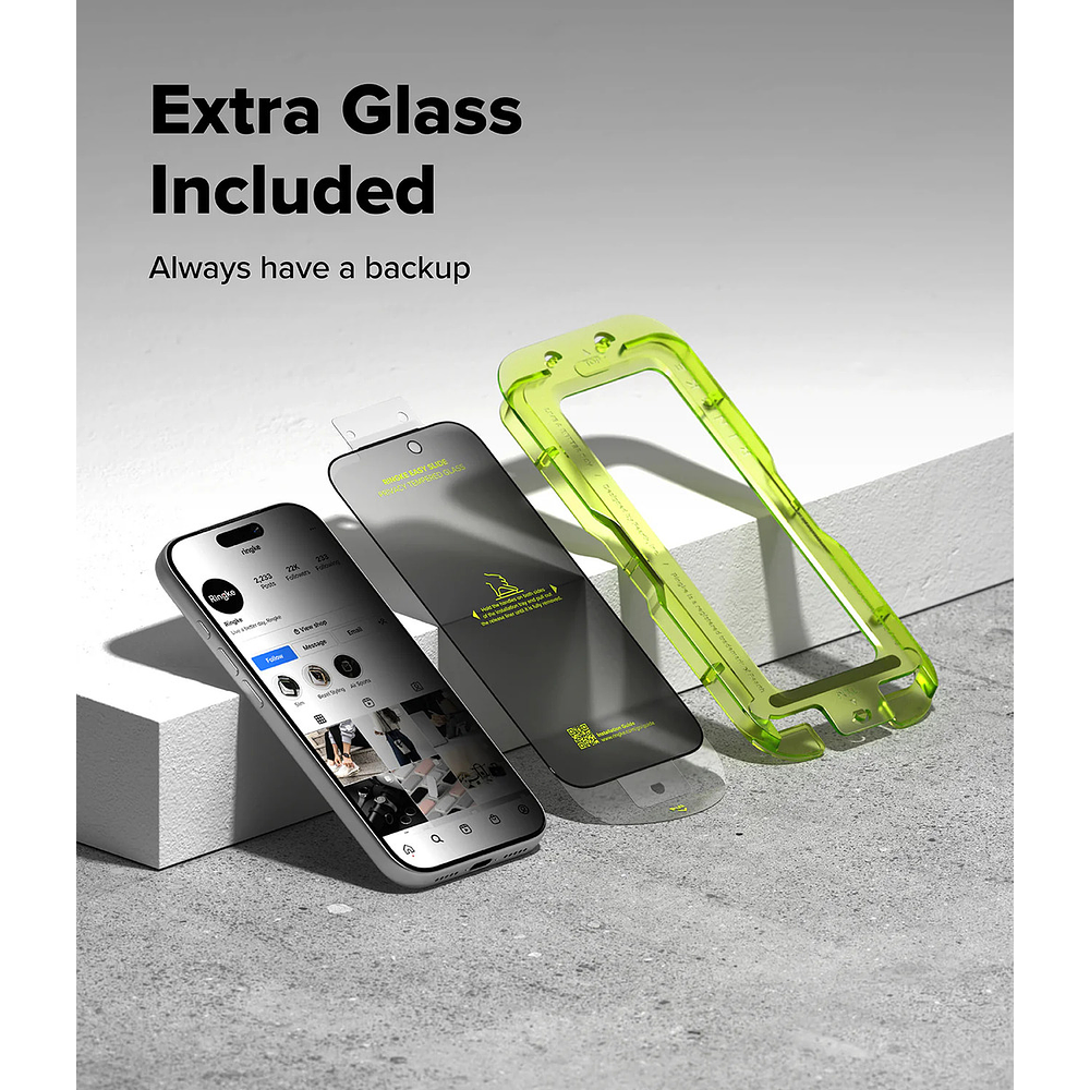 Mica Antiespía Ringke Easy Slide Iphone 17 Pro 6.3 2-pack 7