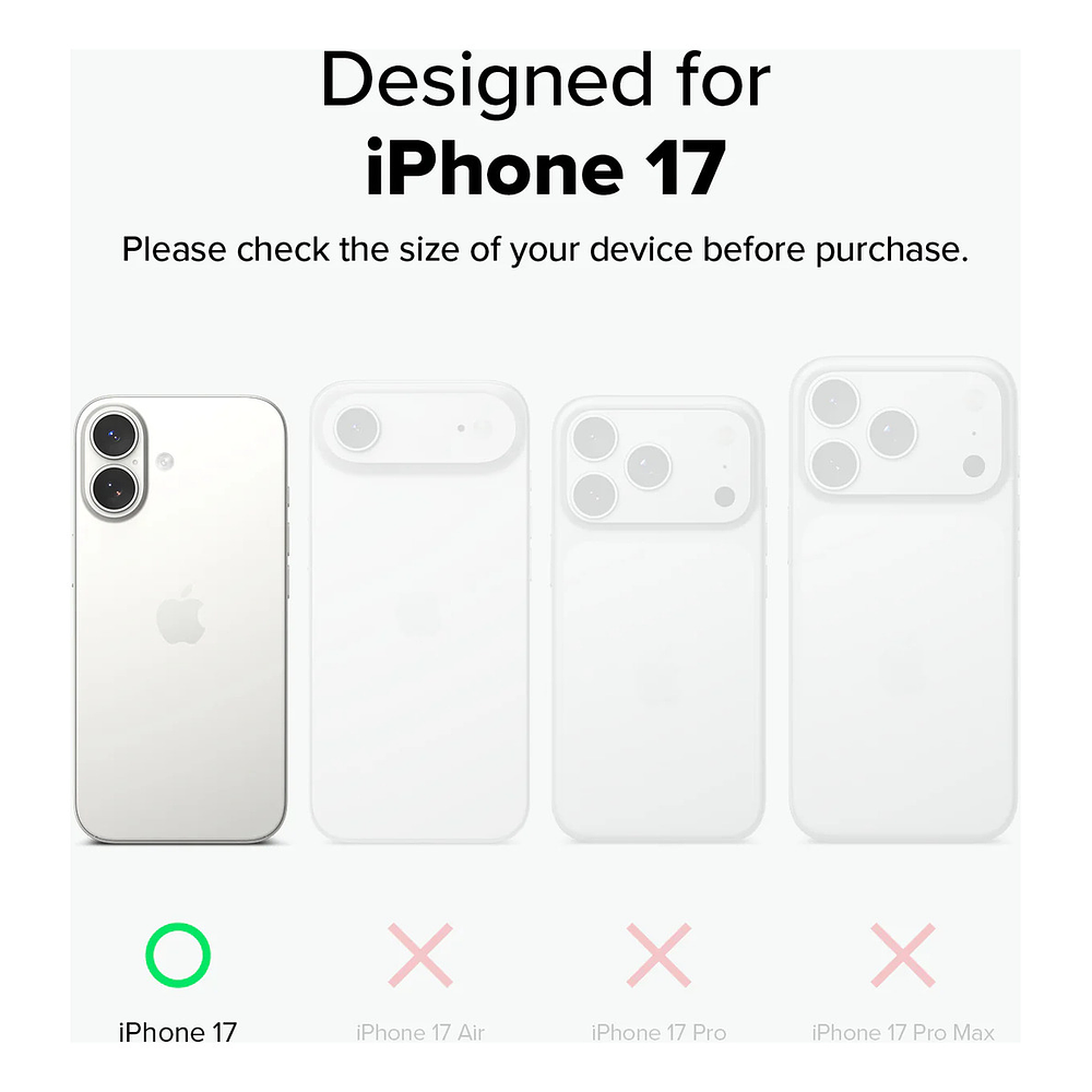 Case Ringke Silicone Magsafe Para Iphone 17 Normal 6.3 Negro 10