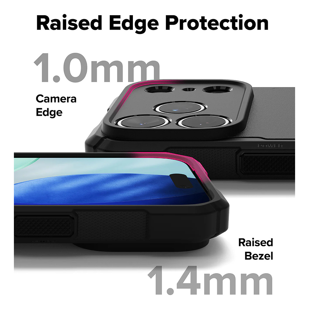 Case Ringke Rugged Gear Magsafe Para Iphone 17 Pro 6.3 Negro 9