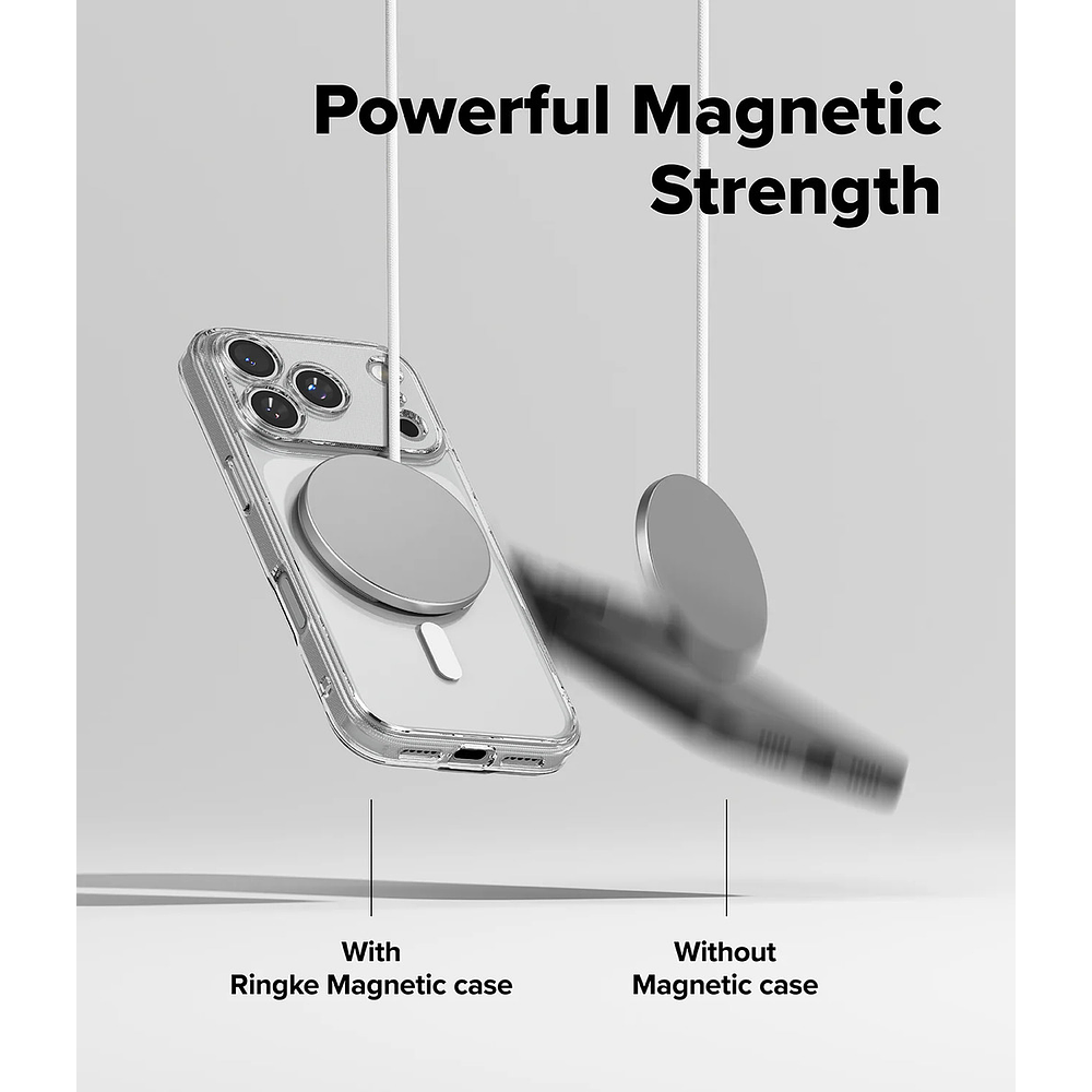 Case Ringke Fusion Magsafe Clear Para Iphone 17 Pro 6.3 4