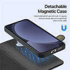 Case + Flip Cover Magsafe Leather Para Galaxy S25 Normal (2025 4