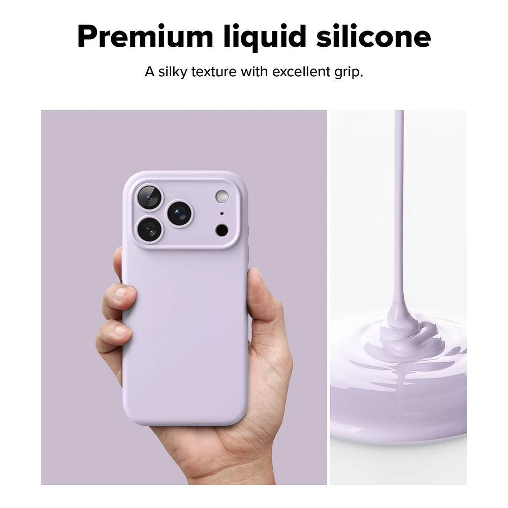Case Ringke Silicone Magsafe Para Iphone 17 Pro Max 6.9 Purple 4