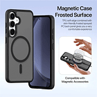 Case + Flip Cover Magsafe Leather Para Galaxy S25 Normal (2025 5