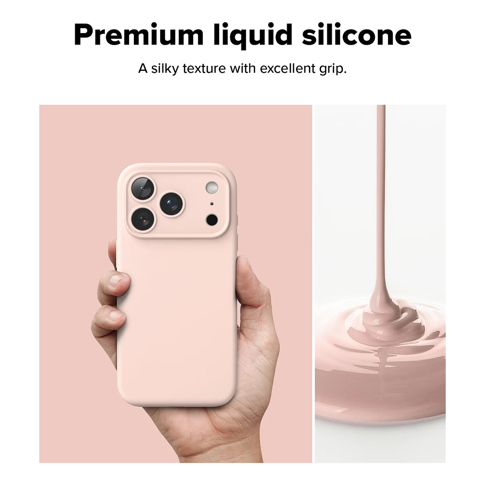 Case Ringke Silicone Magsafe Para Iphone 17 Pro Max 6.9 Pink 4