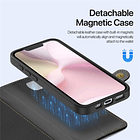 Case + Flip Cover Magsafe Leather Para Iphone 16e (2025) 5