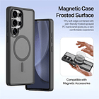 Case + Flip Cover Magsafe Leather Para Galaxy S25 Ultra (2025) 6