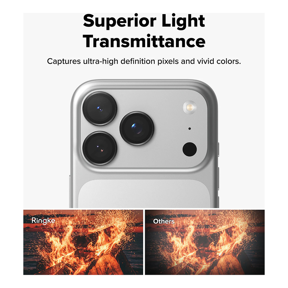 Mica Protector Cámara Ringke Frame Iphone 17 Pro 6.3 2pcs 8