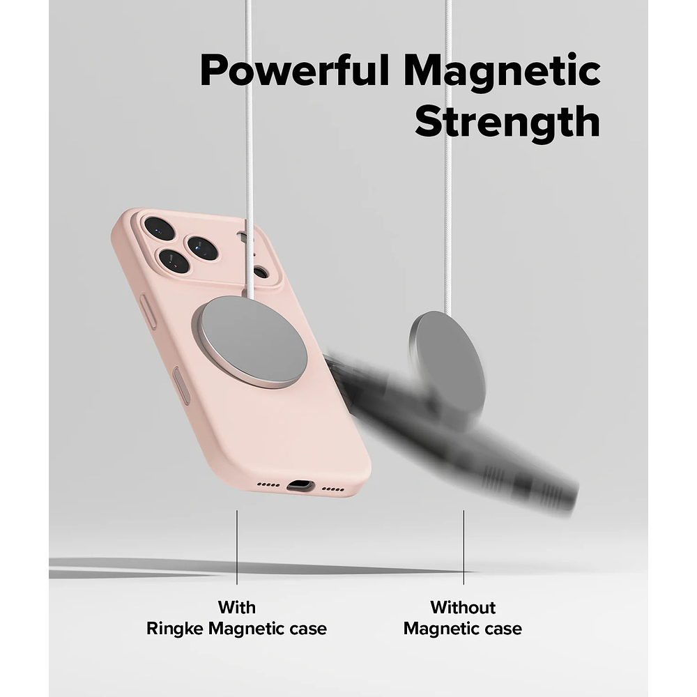 Case Ringke Silicone Magsafe Para Iphone 17 Pro Max 6.9 Pink 6
